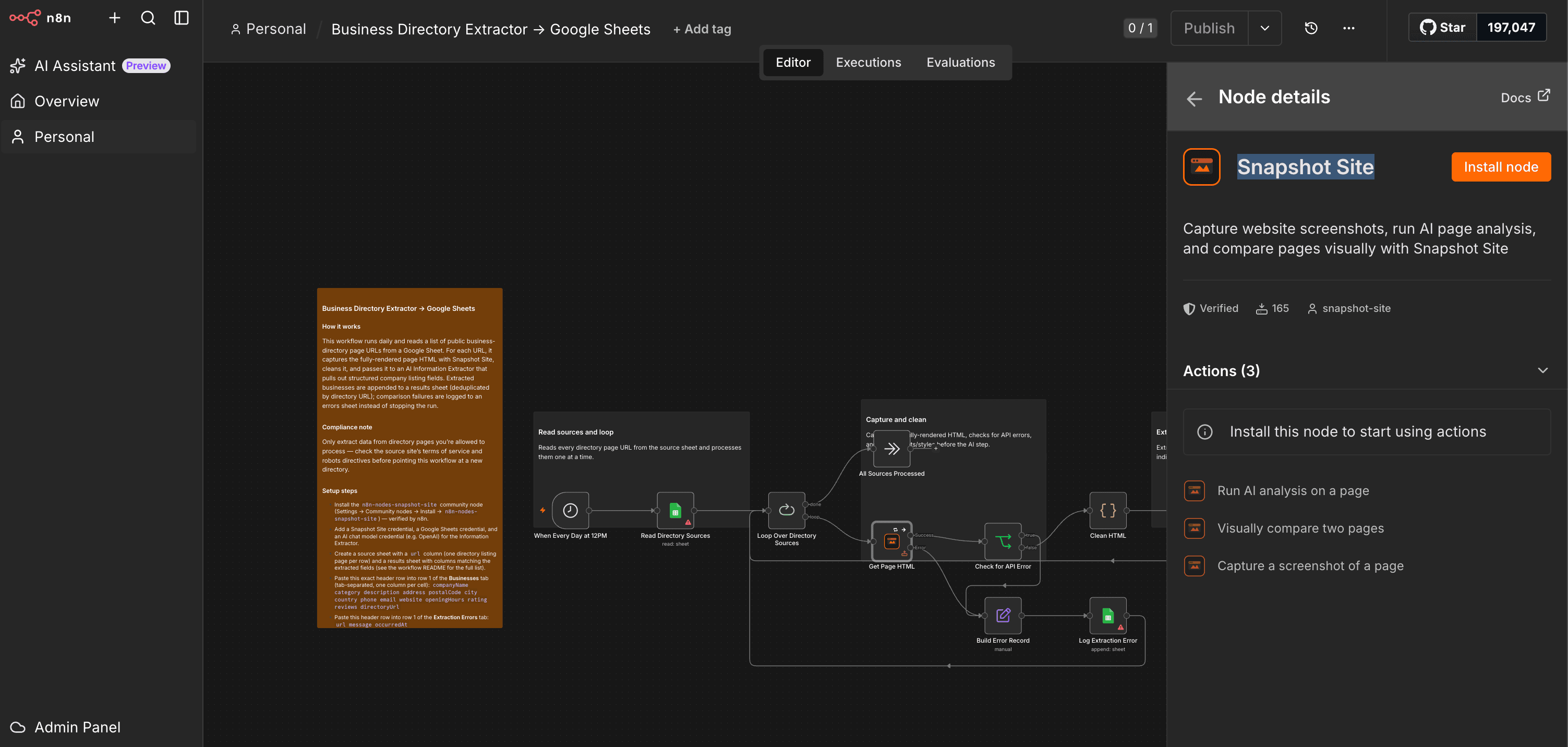 Snapshot Site is Now a Verified Node on n8n Snapshot Site is Now a Verified Node on n8n